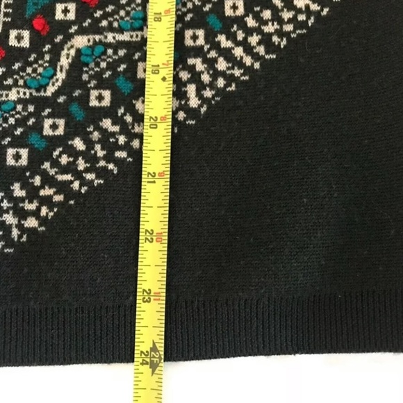 J.Crew | Sweater Womens Size Small Green Wool Long Sleeve Knotted Scarf Top - Picture 9 of 11